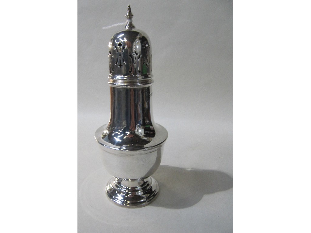 Appraisal: Silver sugar castor Sheffield