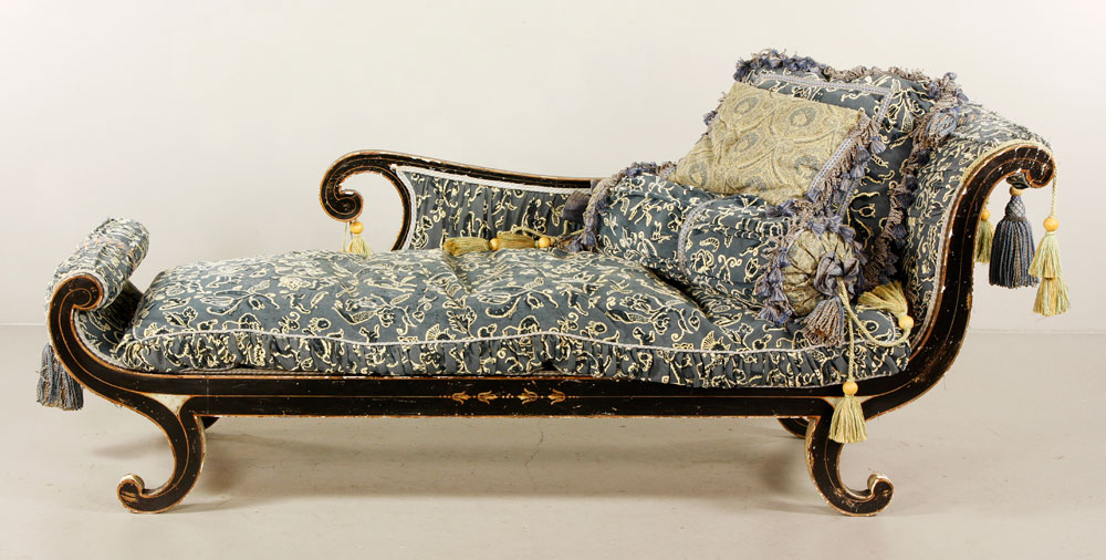 Appraisal: - th C Italian Day Bed th century Italian day