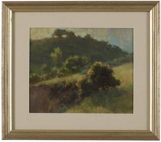 Appraisal: Glenna Hartmann ''Backlit Oak'' landscape signed lower right Hartmann signed