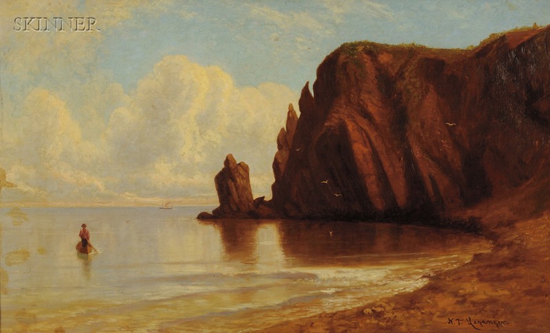 Appraisal: Nikolay Tysland Leganger American - Coastal Cliffs Signed N T