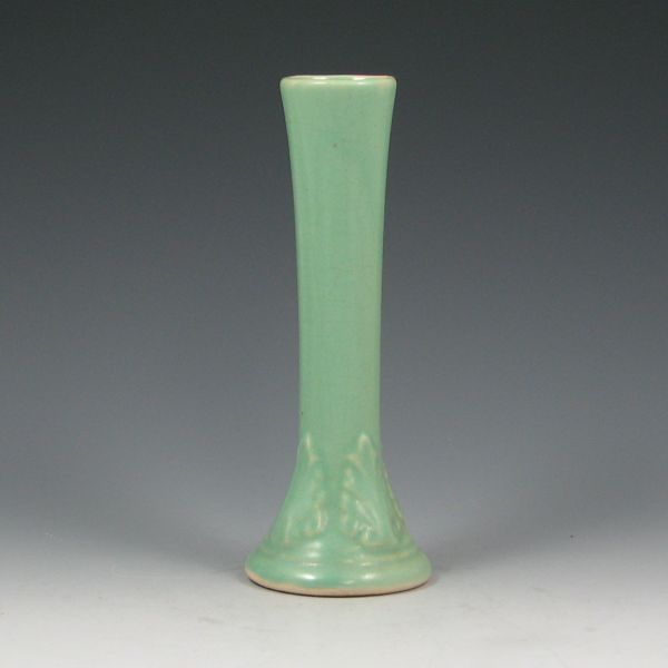 Appraisal: Art Nouveau bud vase in light green Marked USA Mint