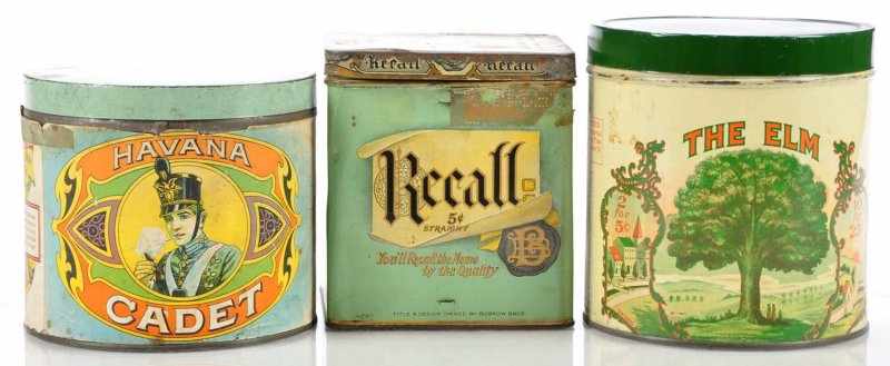 Appraisal: Lot of Cigar Tins Description Colorful lot includes Havana Cadet