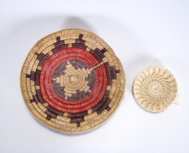 Appraisal: Navajo Pawn wedding basket with geometric design '' diameter and