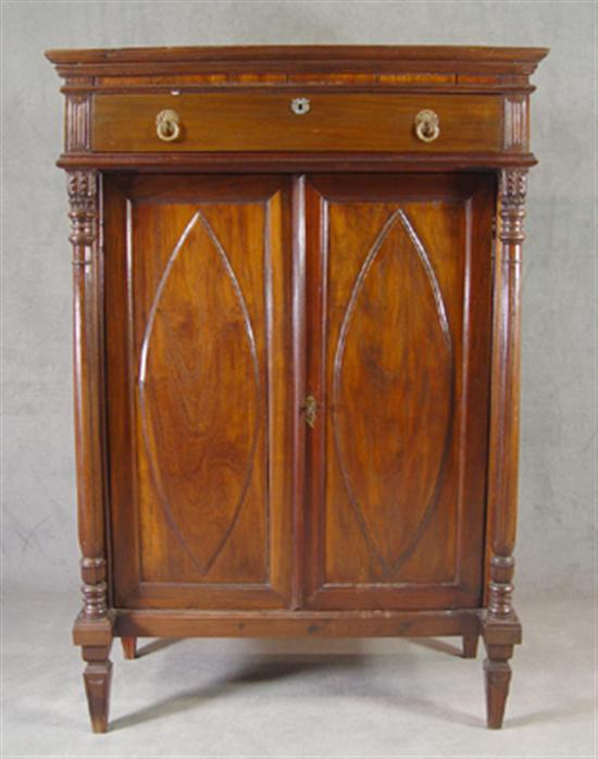 Appraisal: Classical Style Press Mid th Century Indian Mahogany hard woods