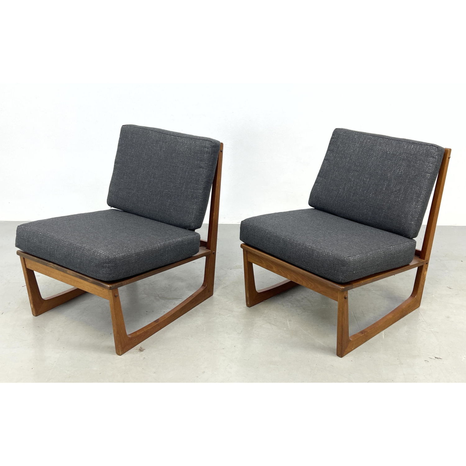 Appraisal: Pr HANS OLSEN Juul Kristensen lounge chairs Teak chairs Signed