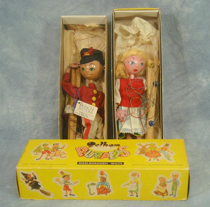 Appraisal: Pellam Puppet dolls both mint in original box inches tall