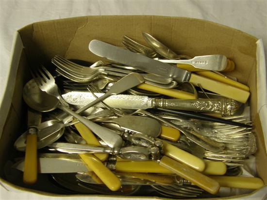 Appraisal: Collection of various silver plated flatware