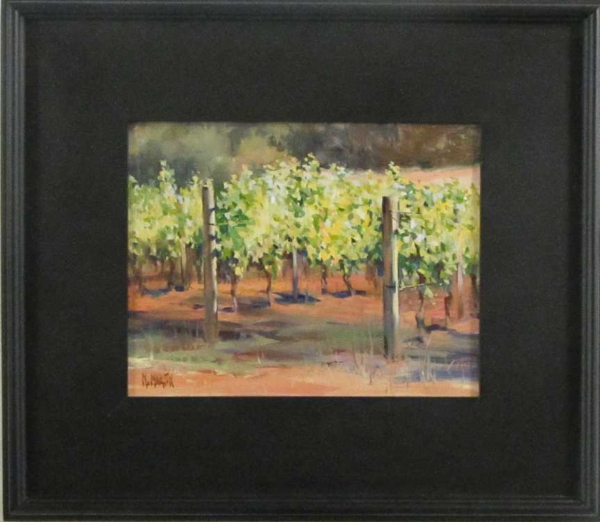 Appraisal: MARIE MARTIN OIL ON CANVAS California Oregon born Willamette Vineyard