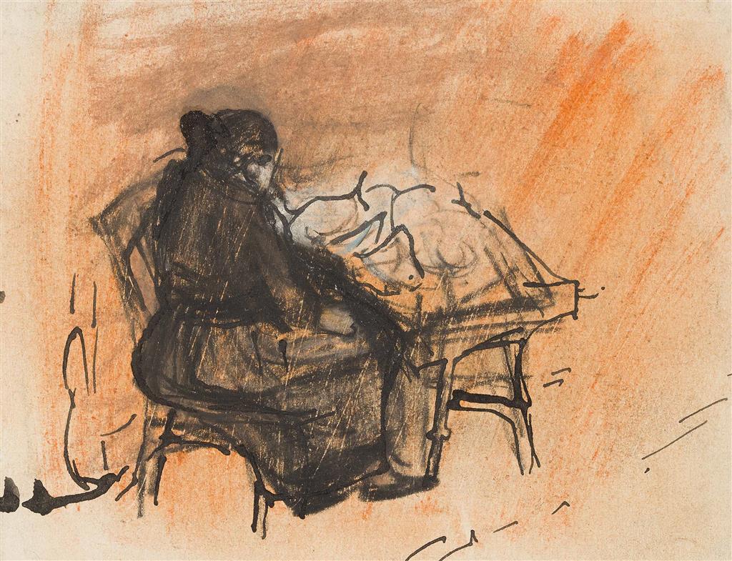 Appraisal: JOAN EARDLEY R S A SCOTTISH - WOMAN SEATED AT