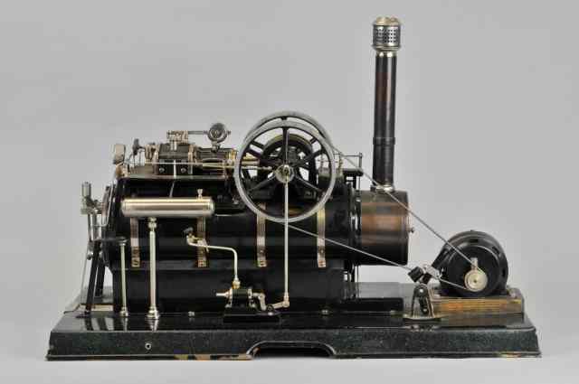 Appraisal: MARKLIN STATIONARY TRACTION ENGINE Large scale overtype engine with generator