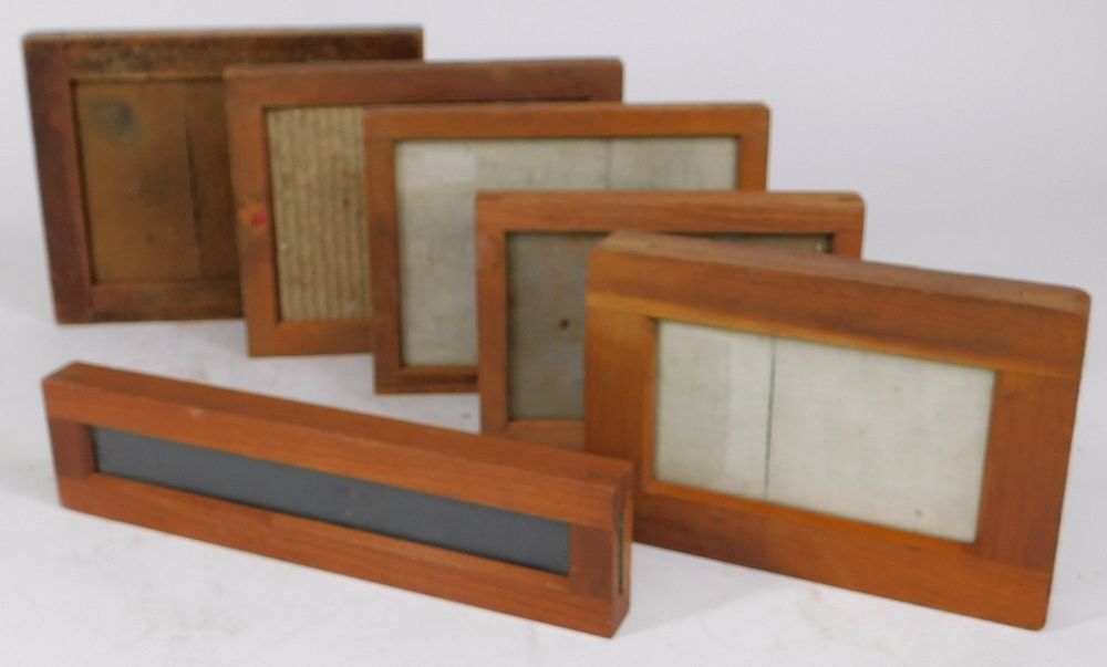 Appraisal: Lot of Contact Printing Frames Lot of wood inch contact