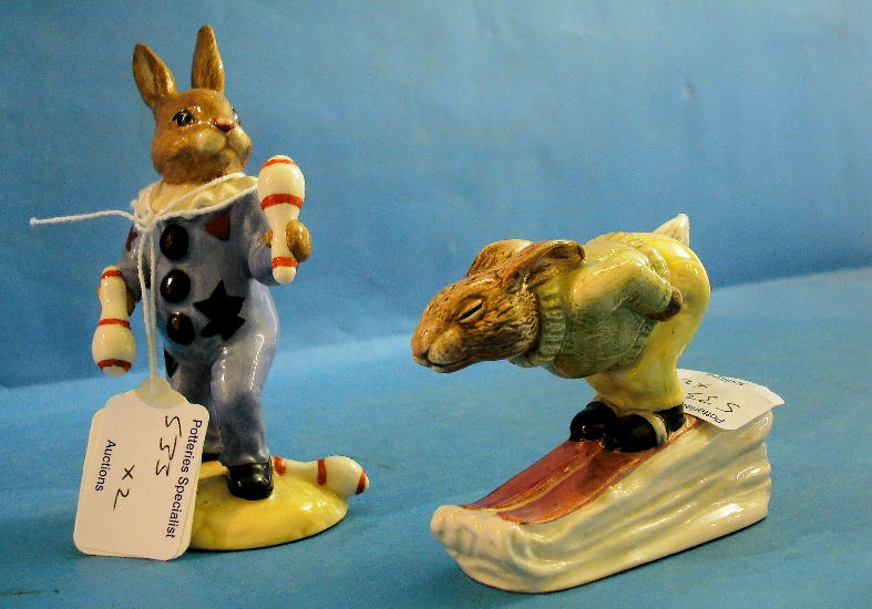 Appraisal: Royal Doulton Bunnykins Figures The Juggler DB limited edition and