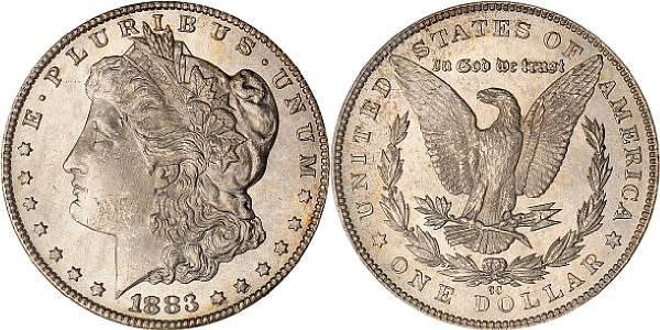 Appraisal: -CC MS ANACS Virtually as struck with traces of light