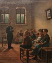 Appraisal: Robert Muller German - The Village Teacher a th century