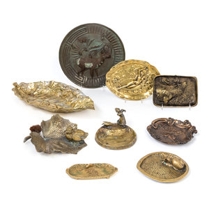 Appraisal: A Collection of Bronze and Brass Articles th th Century