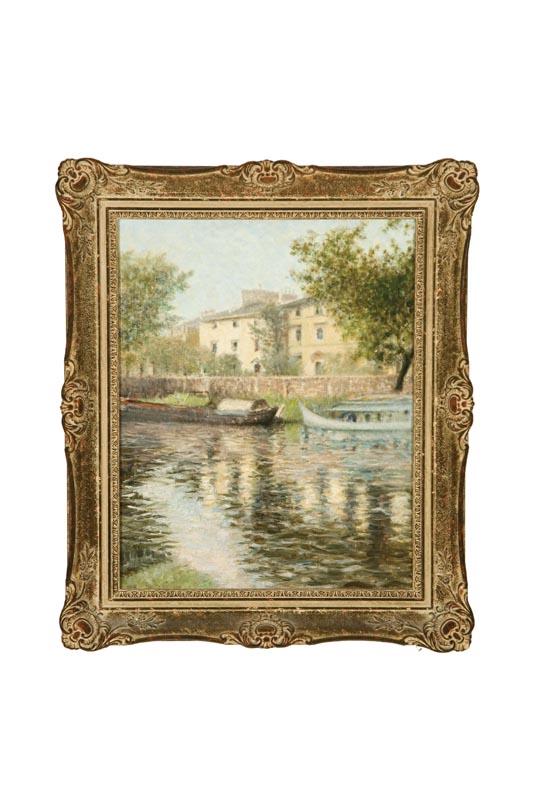 Appraisal: GRAND UNION CANAL BY WYLIE ENGLAND EARLY TH CENTURY Oil