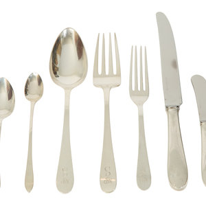 Appraisal: A Tiffany and Co Silver Partial Flatware Service TH CENTURY