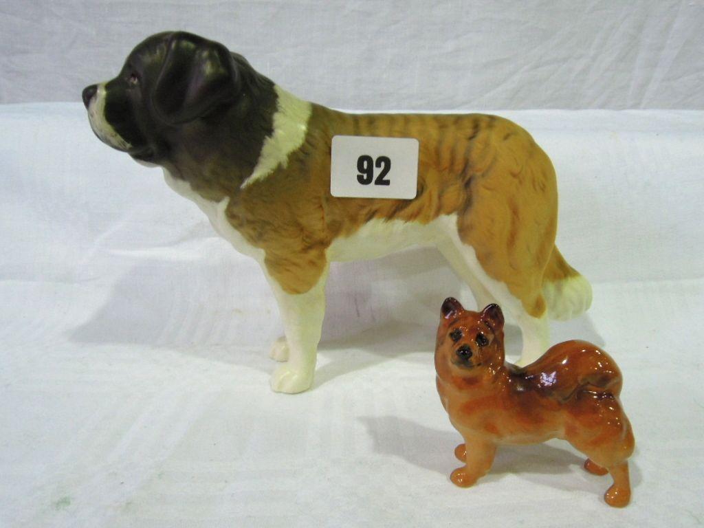 Appraisal: A Beswick model of a St Bernard and a Royal