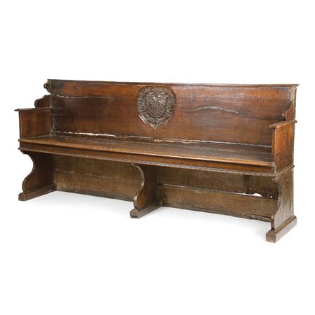 Appraisal: Italian Baroque Walnut Bench Estimate -