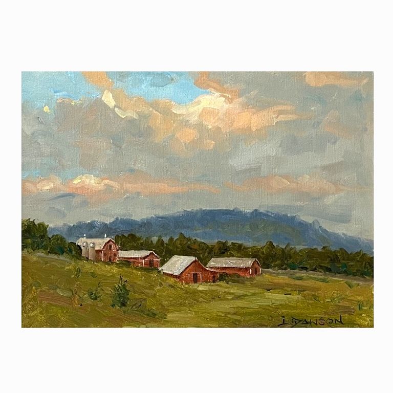 Appraisal: Lindsey Dawson Pennsylvania Farm Lindsay Dawson Pennsylvania Farm Signed Oil