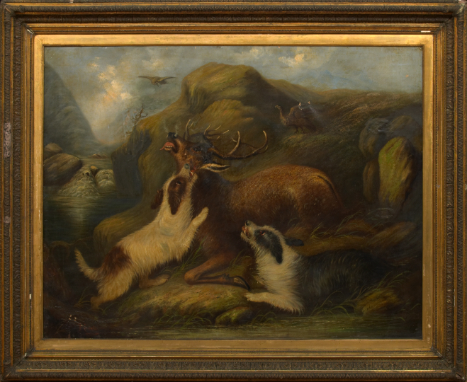 Appraisal: Circle of Sir Edwin Henry Landseer British - The Death