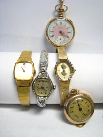 Appraisal: Group of vintage wrist and pocket watches including Seiko quartz