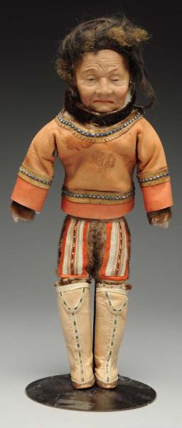 Appraisal: Rare Gebr Heubach American Indian Doll German bisque shoulder head