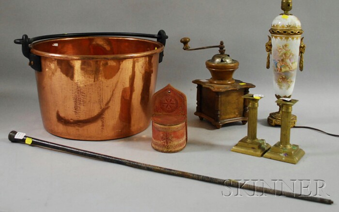 Appraisal: Group of Assorted Country and Decorative Items including a coffee