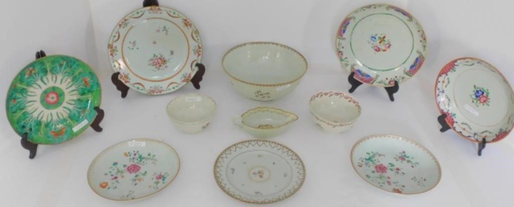 Appraisal: TEN PIECES OF LATE TH EARLY TH CENTURYChinese export porcelain