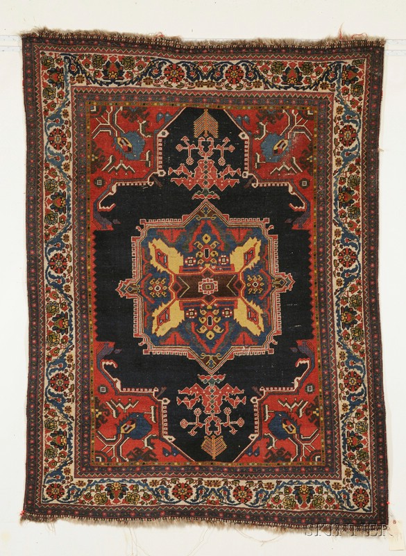 Appraisal: Qashqai Rug Southwest Persia late th century small area of