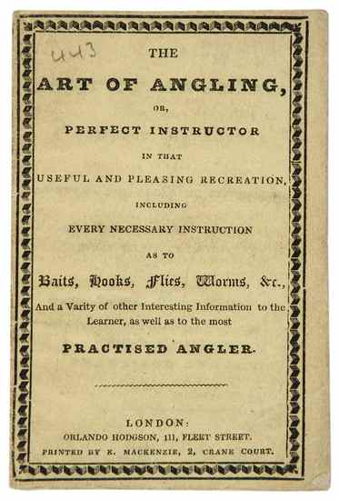 Appraisal: Art The of Angling slightly browned original yellow printed wrappers