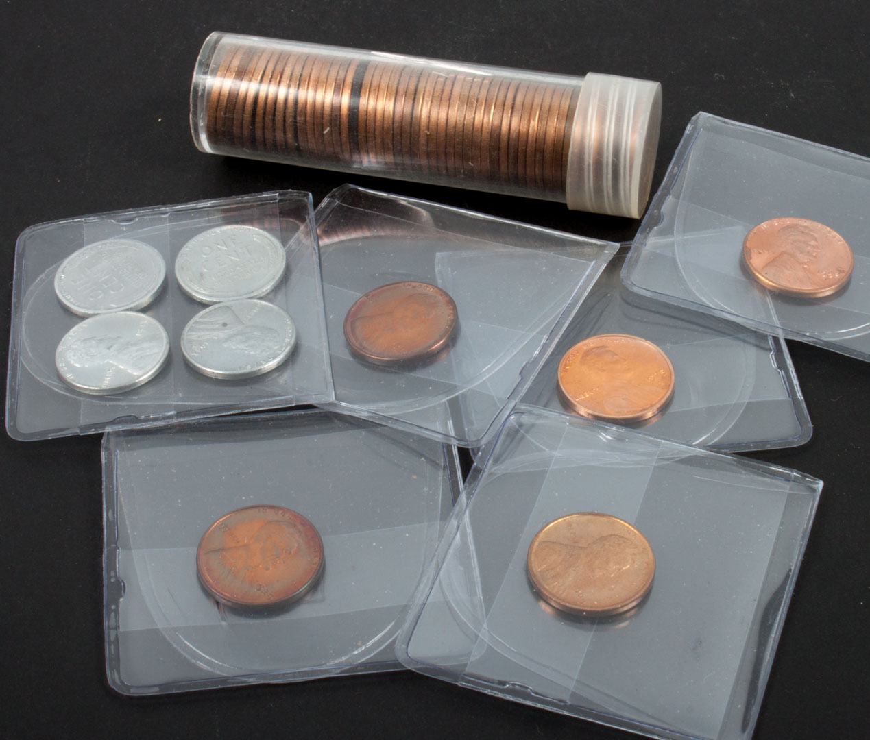 Appraisal: Fifty-eight United States Lincoln cents -' including VDB PDS and