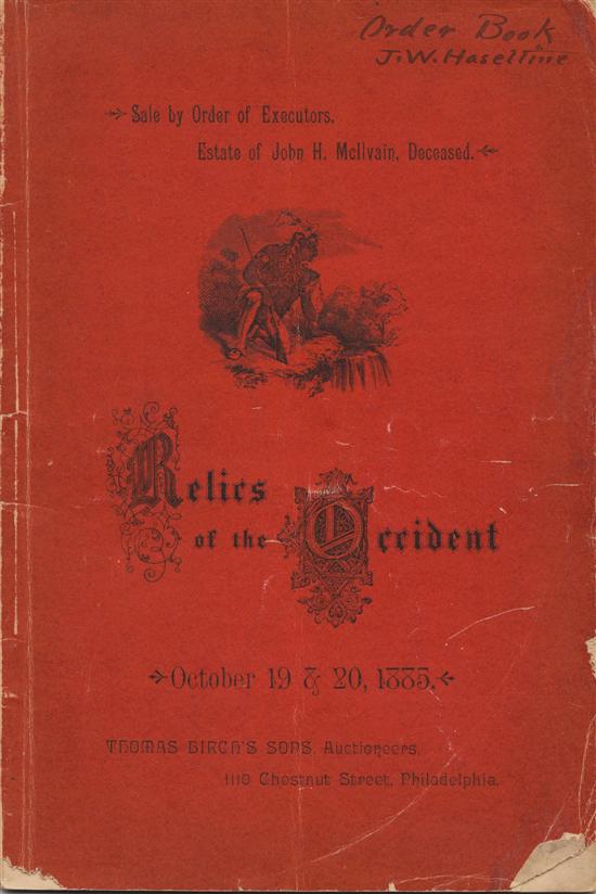 Appraisal: AMERICAN INDIANS Haseltine John W Catalogue of the Celebrated Indian