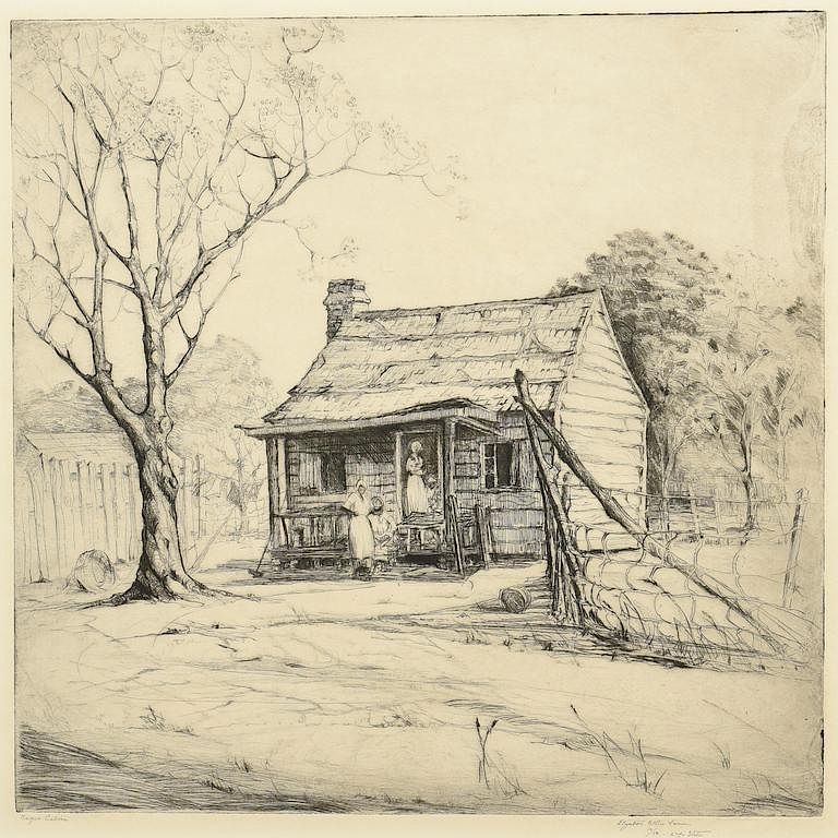 Appraisal: Elizabeth O'Neill Verner etching Elizabeth O'Neill Verner etching American Charleston