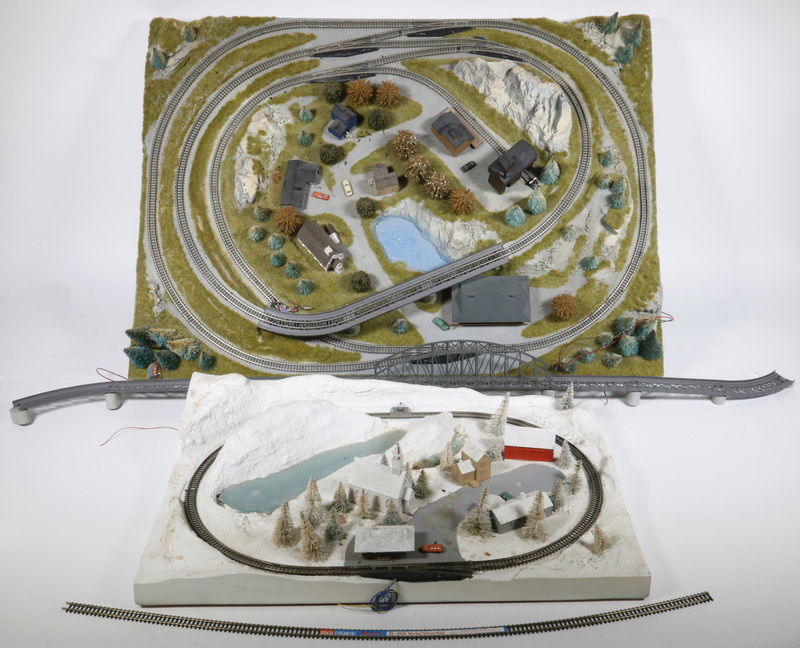 Appraisal: MODEL TRAIN TRACK LAYOUTS Lot of Track Layouts for Z