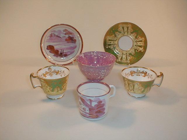 Appraisal: A Copeland Garrett Felspar porcelain trio decorated in gilt with