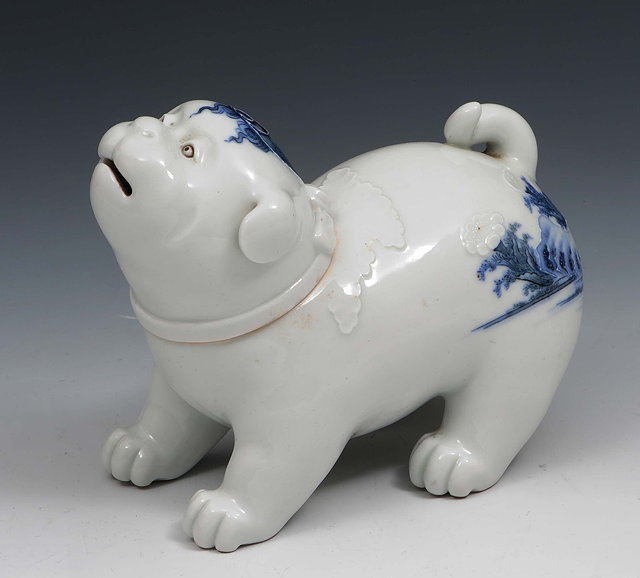 Appraisal: A Japanese Hirado porcelain model of a dog th Centuryin