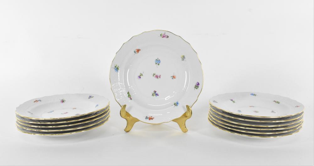 Appraisal: Marked In the Kimberley Pattern Each plate with a molded