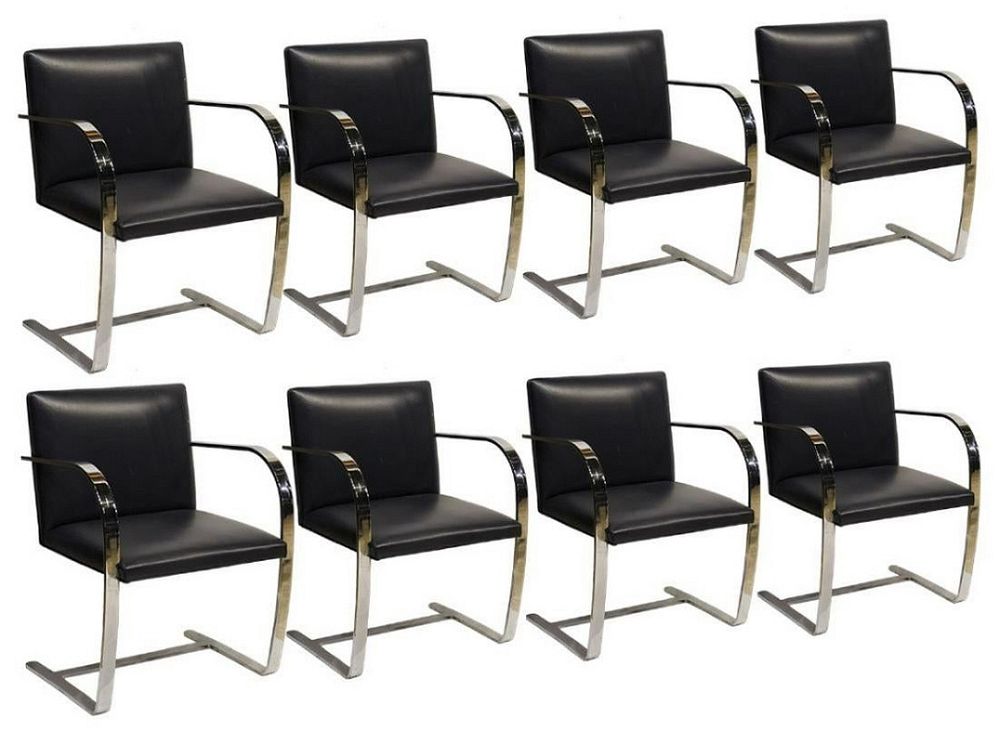 Appraisal: Set of BRNO Chairs Mies Van Der Rohe For Knoll