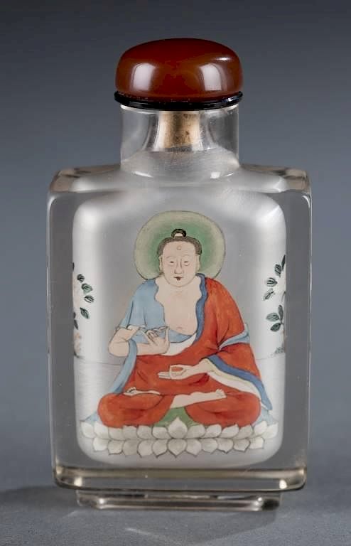 Appraisal: A Chinese Ye Zhongsan inside painted snuff bottle A Chinese