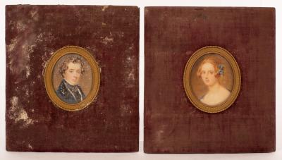 Appraisal: Edward Taylor - after Sir William Ross Portrait Miniature of