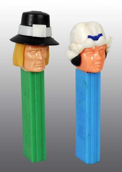 Appraisal: Lot of Pez Dispensers Description Includes Pilgrim and Betsy Ross