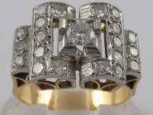 Appraisal: A yellow metal tests carat gold diamond ring