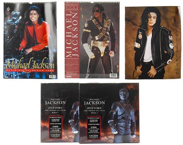 Appraisal: A Michael Jackson group of ephemera s Two never-opened 'HIStory'