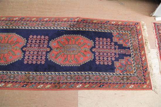 Appraisal: ORIENTAL STYLE RUNNER Contemporary Belgian made wool runner in a