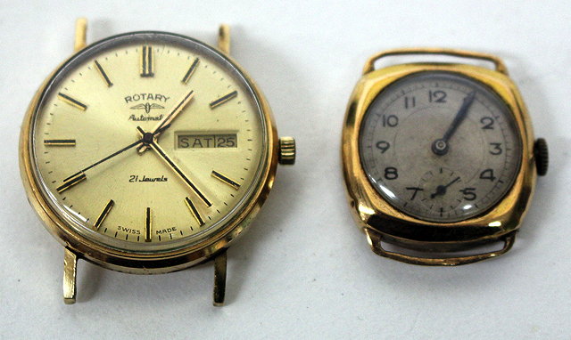 Appraisal: A ROTARY AUTOMATIC WRISTWATCH with carat gold case and day