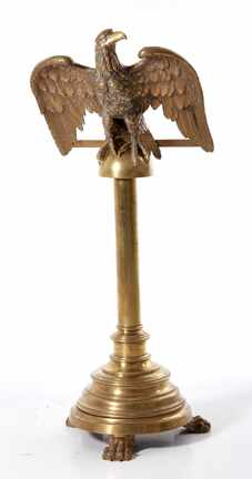 Appraisal: New York Art Works brass lectern stamped O Luetke early