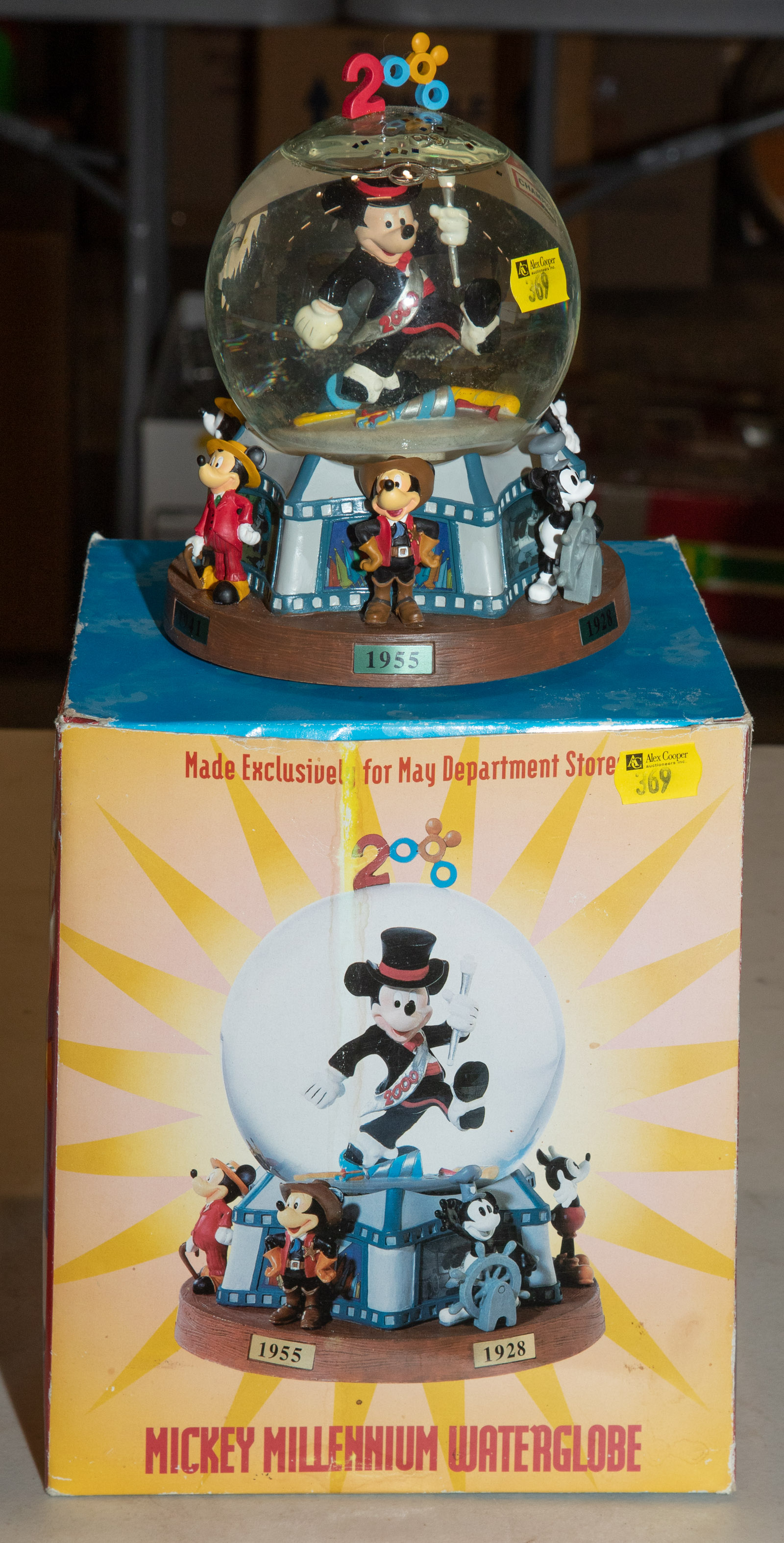 Appraisal: DISNEY MICKEY MILLENIUM WATER GLOBE Musical globe with original box