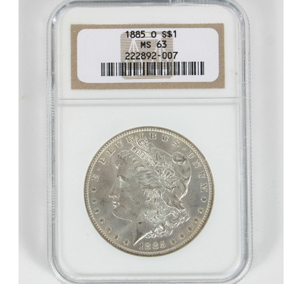 Appraisal: -O Morgan Dollar NGC MS Silver Coin