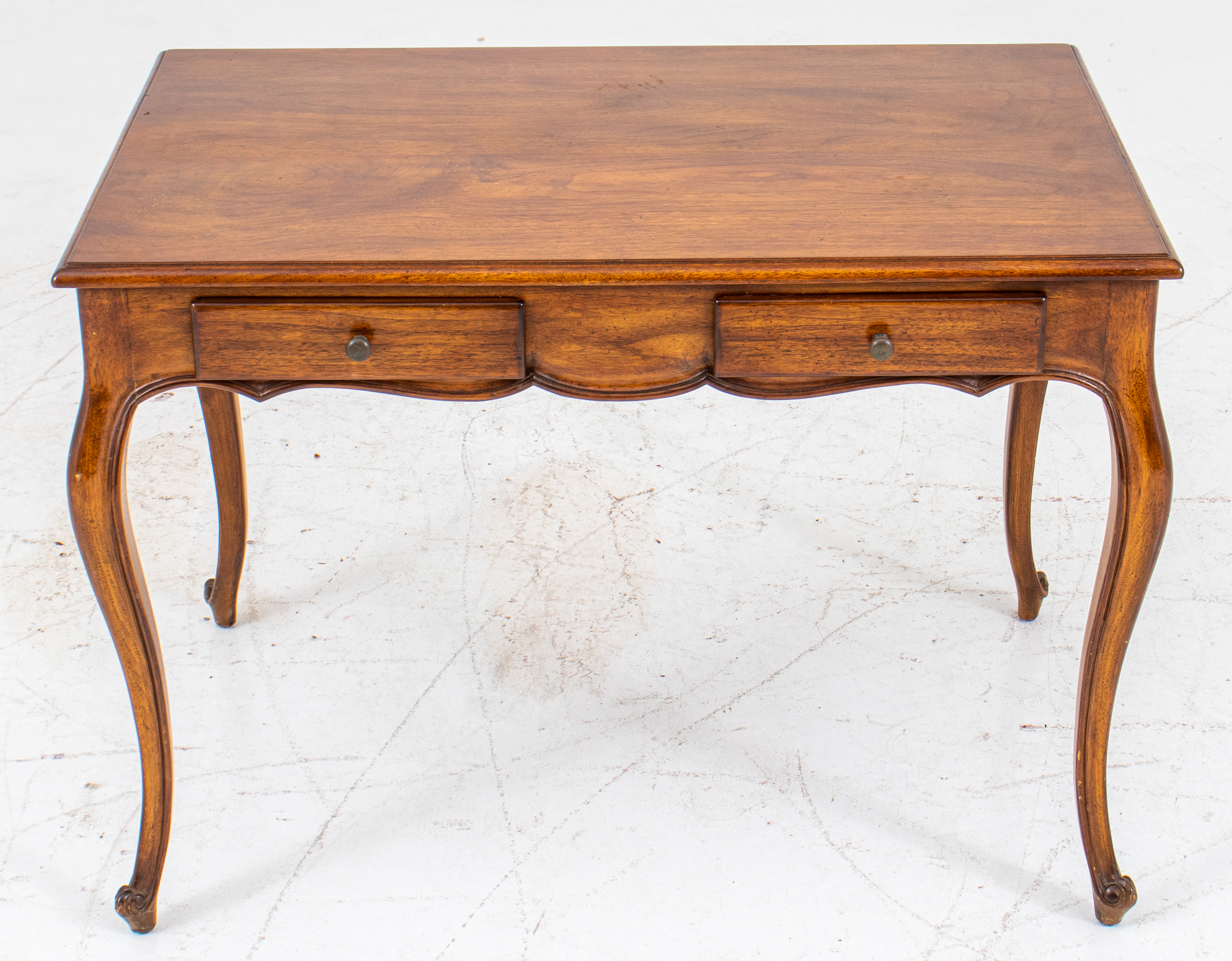 Appraisal: LOUIS XV PROVINCIAL STYLE WALNUT SIDE TABLE Louis XV provincial